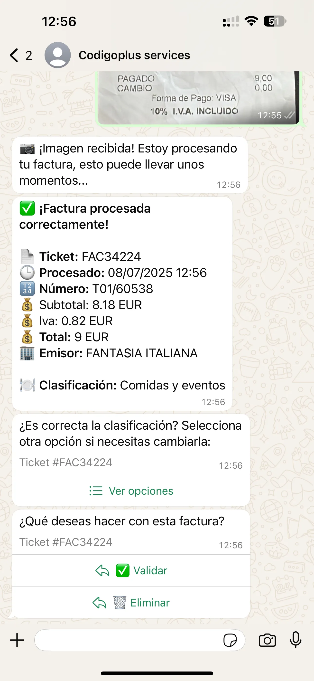 Factura procesada por IA